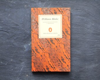 William Blake Poetry book,  A Selection of Poems and Letters, vintage paperback from the Penguin Poets series