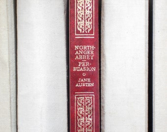 Northanger Abbey and Persuasion by Jane Austen bound in faux leather