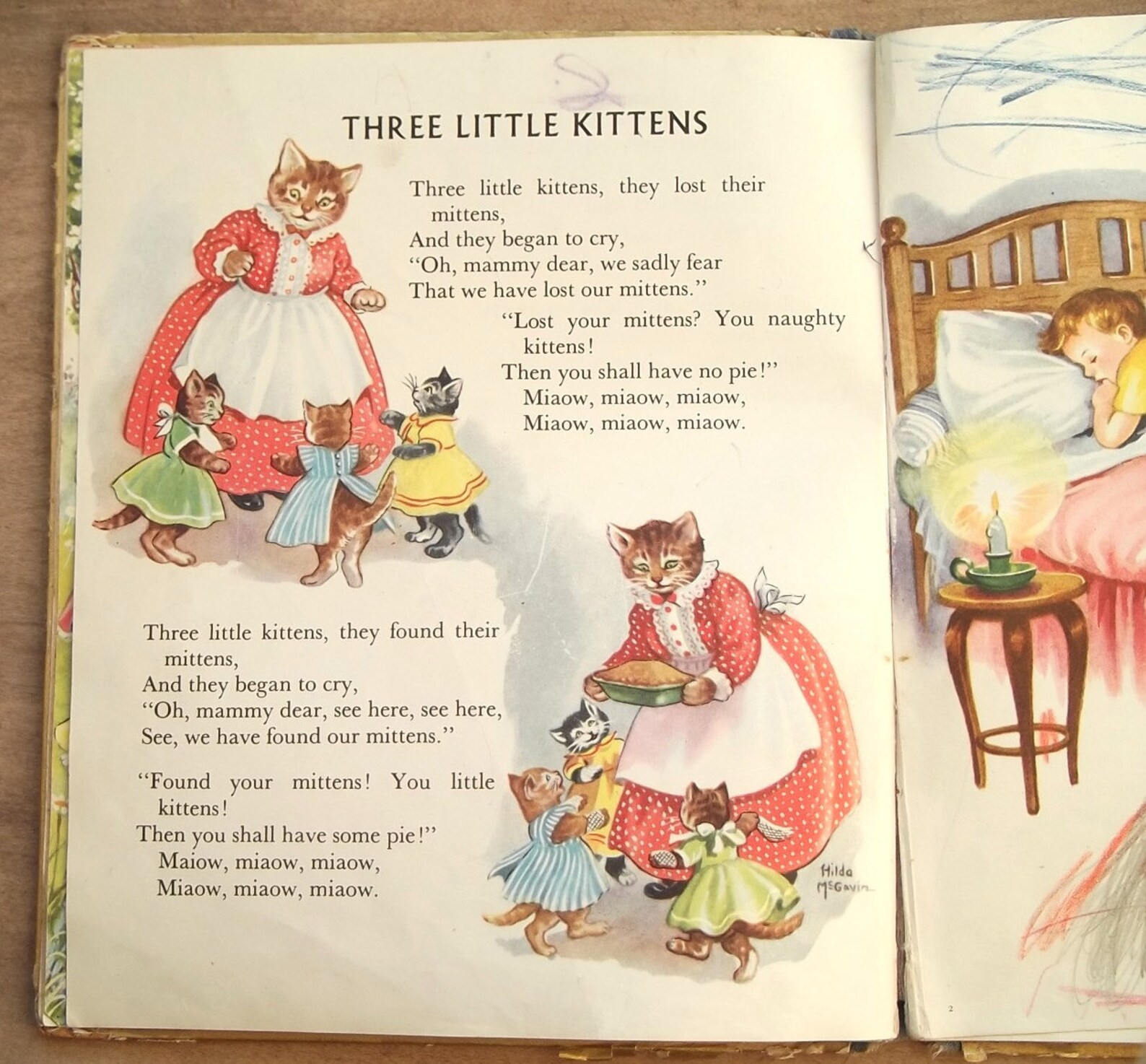 1950s childrens picture book vintage nursery rhymes. The Etsy
