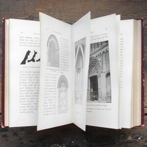 Antique book, Old English Churches, Architecture book, by George Clinch
