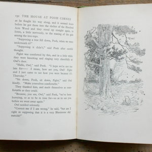 Vintage Winnie the Pooh book illustrated by E. H. Shepard The House at Pooh Corner by A. A. Milne, children's book from the 1960s image 8