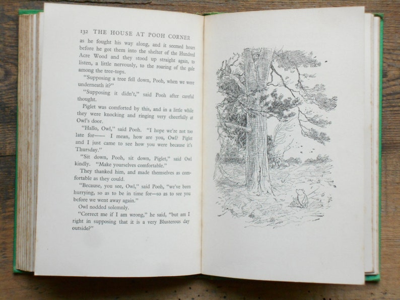 Vintage Winnie the Pooh book illustrated by E. H. Shepard The House at Pooh Corner by A. A. Milne, children's book from the 1960s image 8