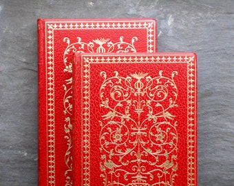 Anna Karenina by Leo Tolstoy in two volumes faux leather vintage books