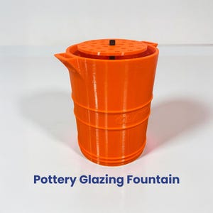 Pottery Glazing Fountain, High-Pressure Glaze System for Clay and Ceramic, PETG Plastic