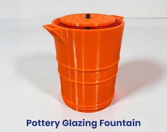 Pottery Glazing Fountain, High-Pressure Glaze System for Clay and Ceramic, PETG Plastic