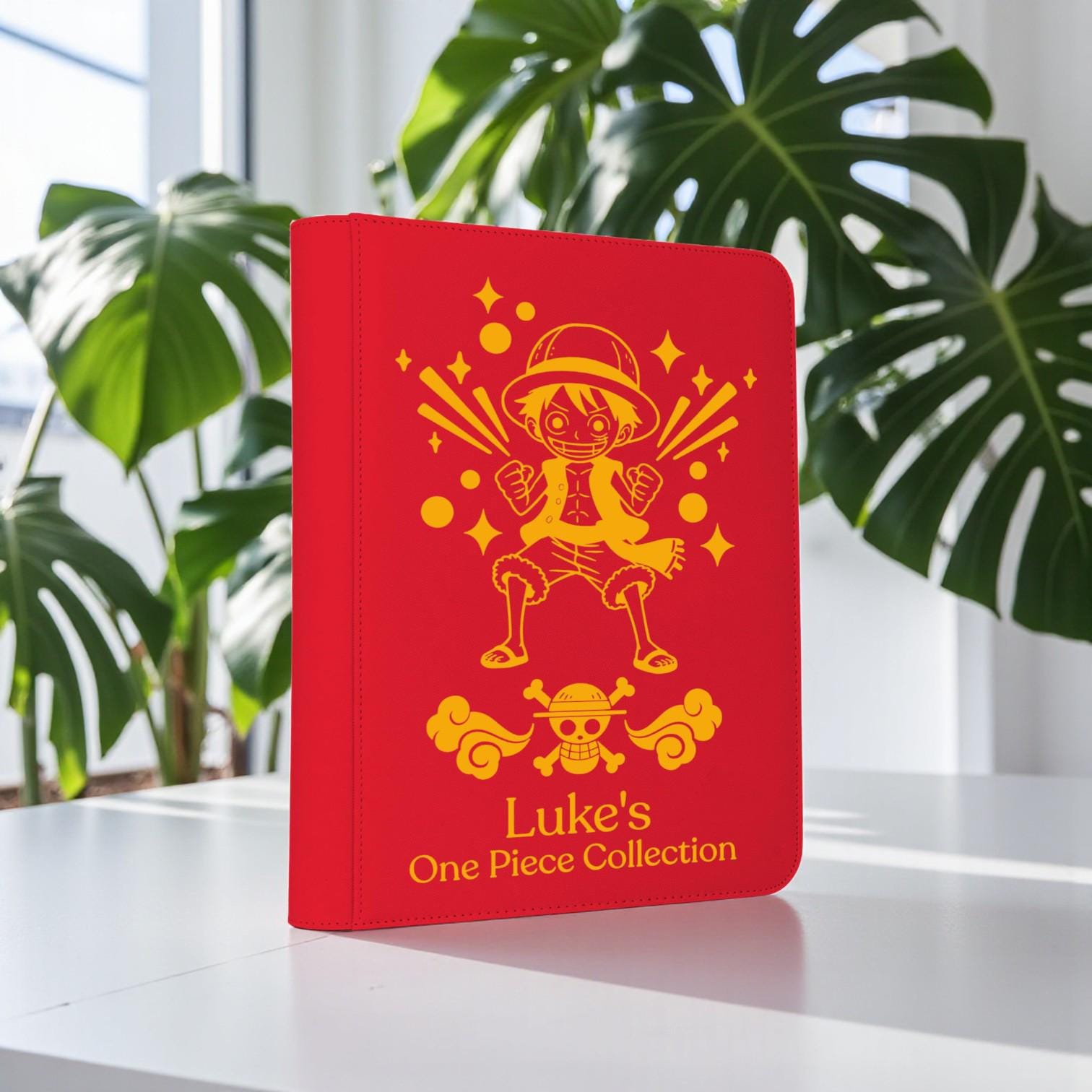One Piece TCG | 4 Pocket Custom Personalized Zip Card Binder - Etsy