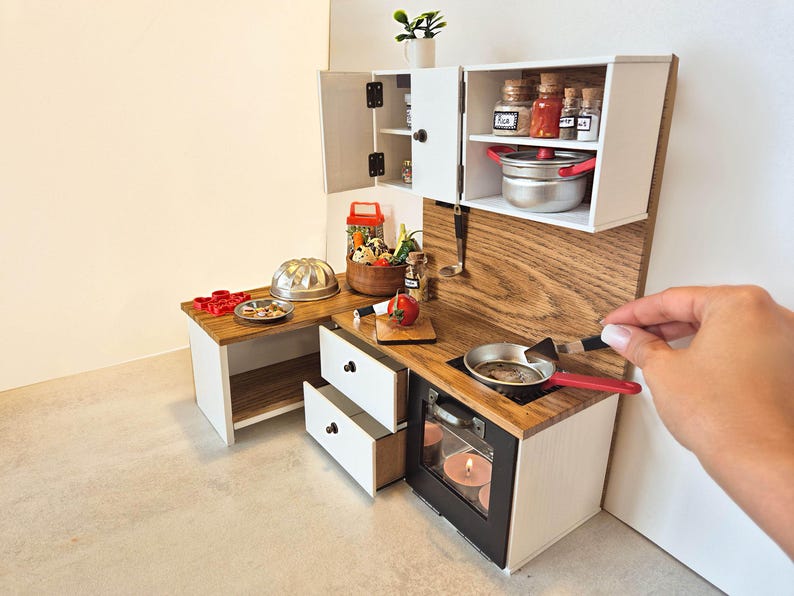 Mini Kitchen Set That Works! Real Mini Stove, Cookware & Utensils ...