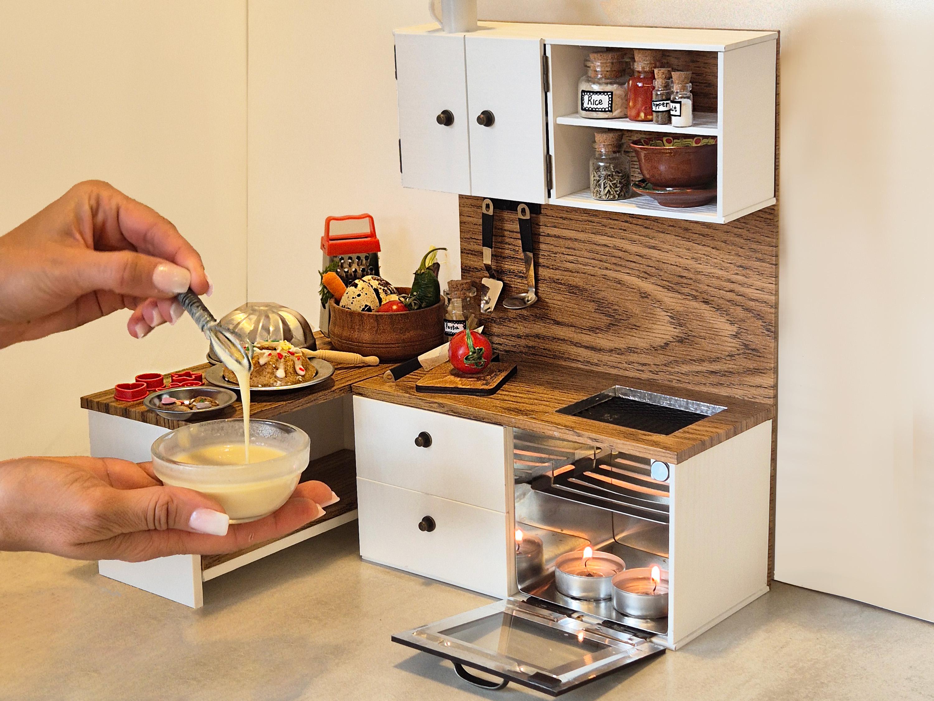 Mini Kitchen Set That Works! Real Mini Stove, Cookware & Utensils ...