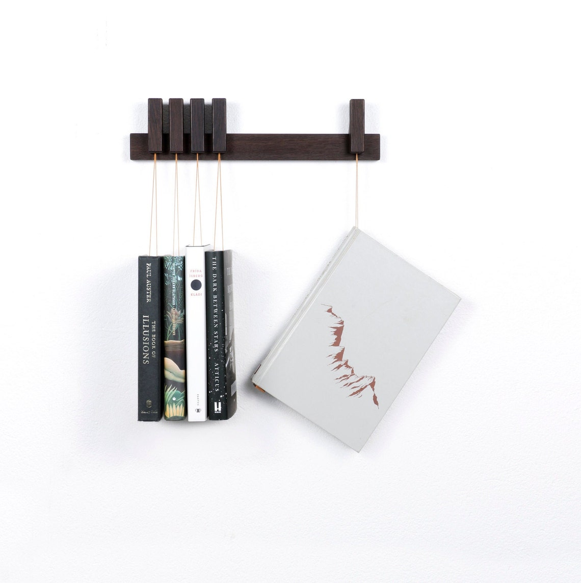 MINI Custom Made Wooden Book Rack / Bookshelf in Fumed Oak Etsy