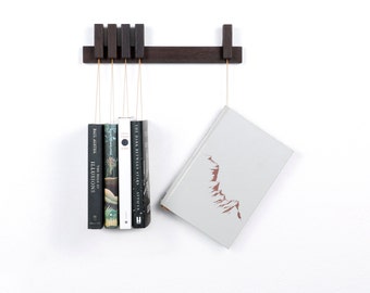 MINI Custom made wooden book rack / bookshelf in fumed oak