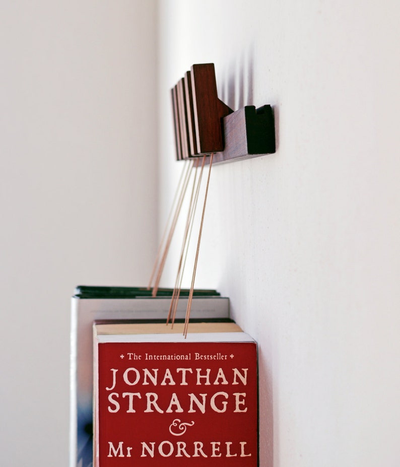 MINI Custom made wooden book rack / book shelf in Walnut. image 4