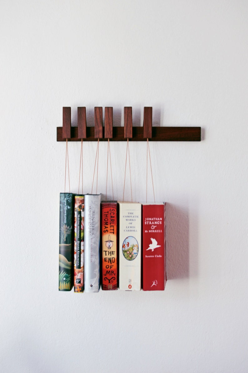 MINI Custom made wooden book rack / book shelf in Walnut. image 1