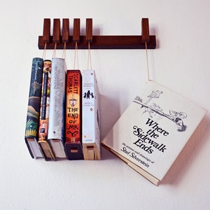 MINI Custom made wooden book rack / book shelf in Walnut. image 2