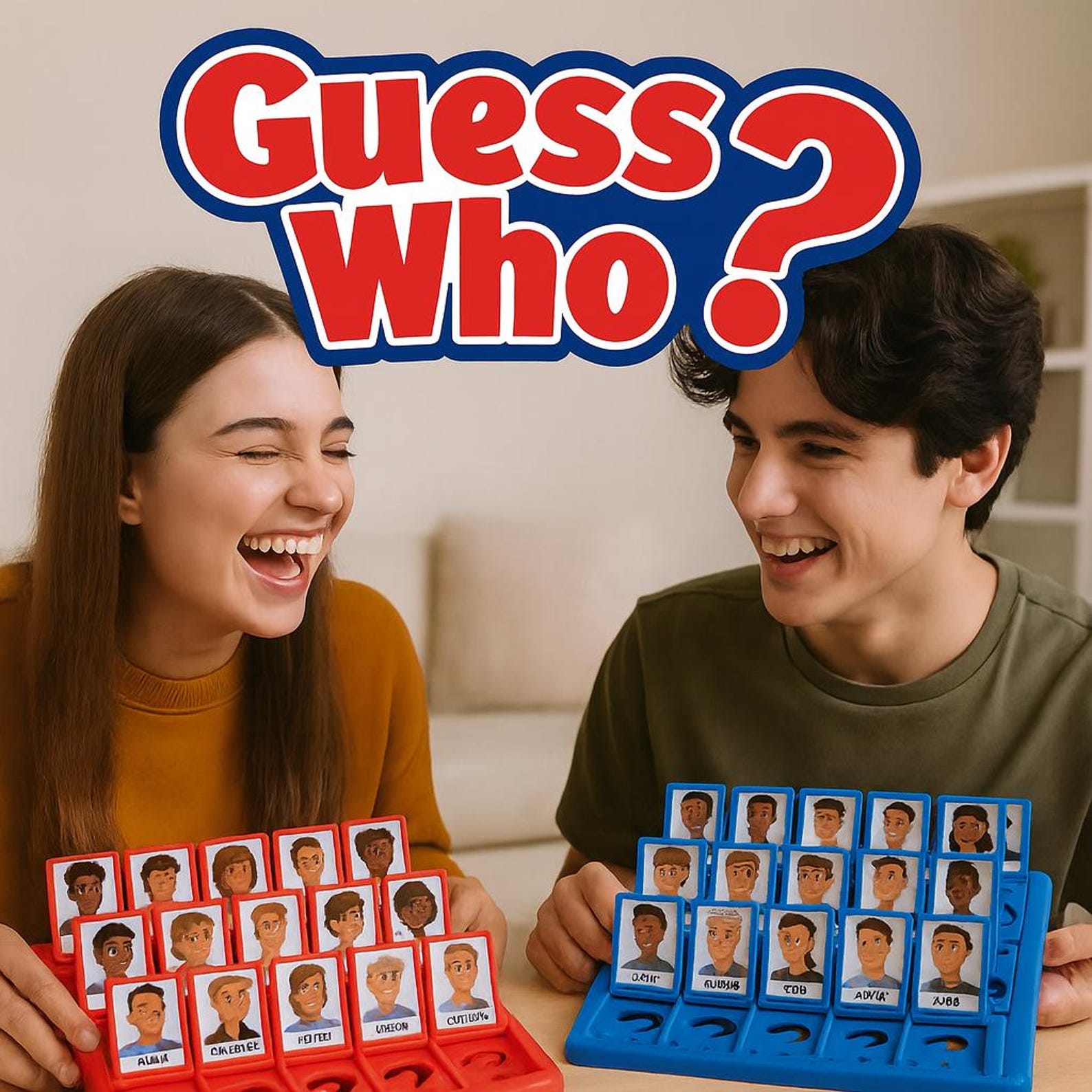 Canva "guess Who?" Template Editable Game With Your Own Photos and