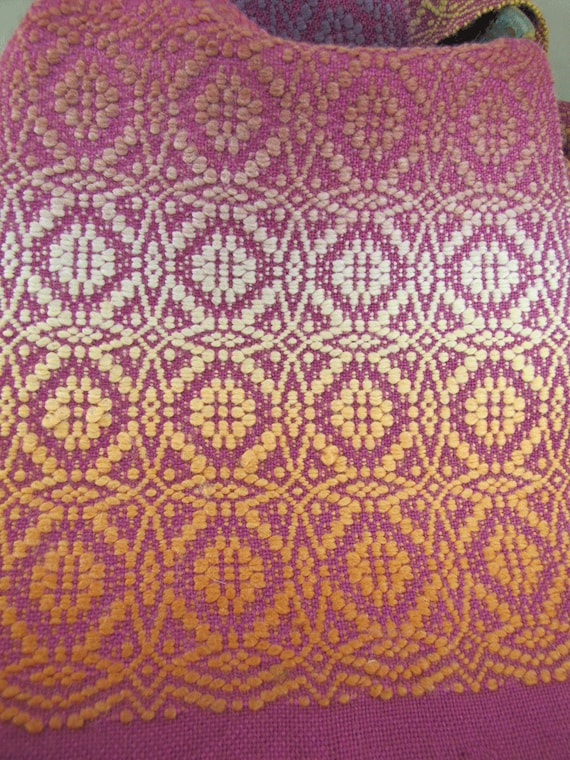 Maltese Cross Overshot Woven Scarf - Weaving Draft (pattern) - Etsy