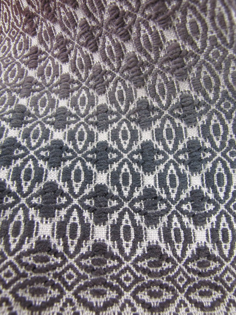 Honeysuckle Overshot Woven Scarf Weaving Draft pattern Etsy