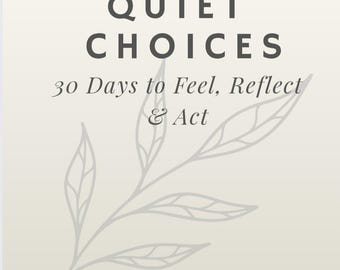 30-Day Self Reflection Journal: Gratitude & Mindfulness (Printable PDF)