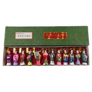 VTG Tianjin Niren Zhang "12 Schoonheden van Jinling" Handgeschilderde kleibeeldjesset