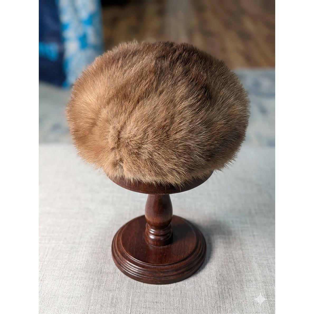 Vintage Mink Fur Round Hat Gimbels Vintage Mink Fur Round Hat Gimbels Handmade | Mercari main image 3