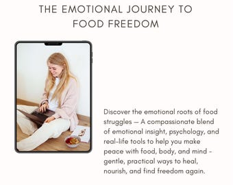 Emotional Eating Workbook | Binge Eating Journal | Printable Food Relationship Guide | Overeating Recovery PDF