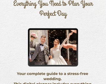 Ultimate Printable Wedding Planner | Budget Tracker, Guest List & Timeline | PDF Organizer