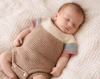 Newborn Crochet Romper Pattern | 0-3 Months (PDF Pattern)