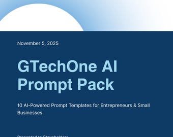 起業家と中小企業向けのAI搭載プロンプトテンプレート10選