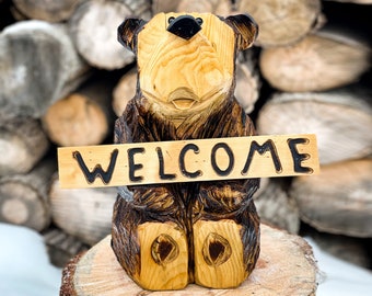 18” Chainsaw Carved Bear