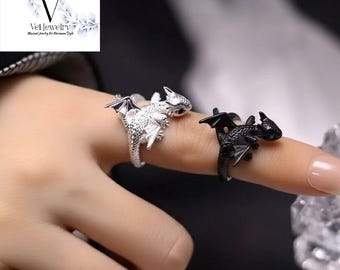 Anillos de pareja de dragón