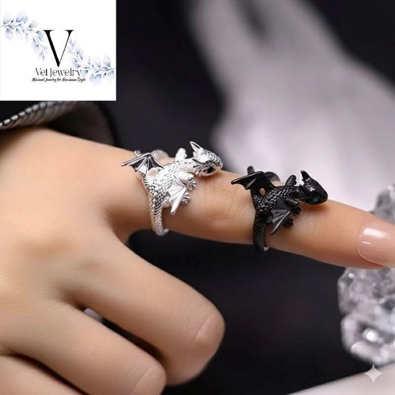 Dragon Couple Rings