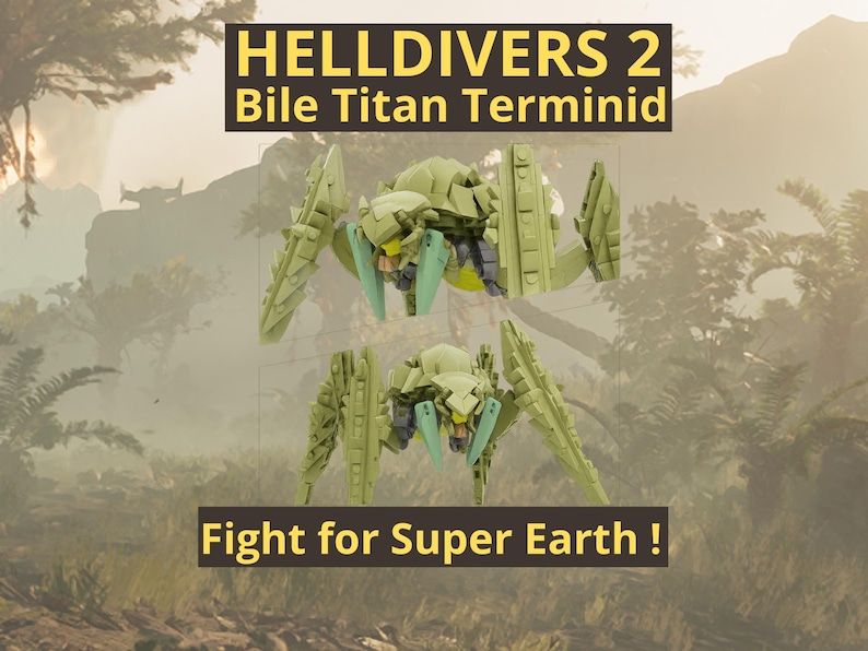 Helldivers 2 Bile Titan Lego Moc Model - Terminid Titan - DIY - Perfect ...