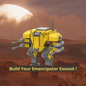 Modelo Lego MOC del exoesqueleto Emancipator de Helldivers 2 – Regalo para gamers (Instrucciones en PDF)
