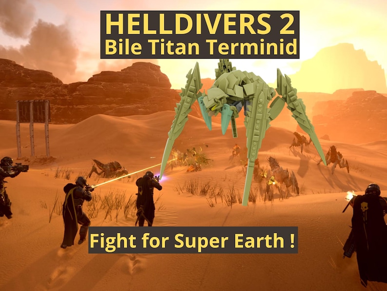 Helldivers 2 Bile Titan Lego Moc Model - Terminid Titan - DIY - Perfect ...