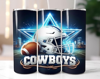 Cowboy 20 Unzen Skinny Tumbler Wrap PNG, Sport 20 Unzen Tumbler PNG, Maskottchen Sublimationsbecher PNG Digitaler Download