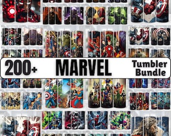 200+ Marvels Tumbler Wrap Bundle Superhelden Tumbler Wrap Spiderman Tumbler 20oz Marvel Heroes Sublimationsbecher Avenger Tumble PNG