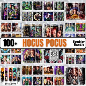 Hocus Pocus Tumbler Wrap-paket: 20oz häx-tumblerdesigner (digital nedladdning)