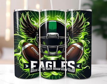 Eagle 20oz Skinny Tumbler Wrap PNG, Sport 20oz Tumbler PNG, Mascot Sublimation Tumbler PNG Digital Download