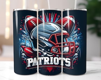 Patriot 20 Unzen Skinny Tumbler Wrap PNG, Sport 20 Unzen Tumbler PNG, Maskottchen Sublimationsbecher PNG Digitaler Download