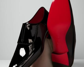 New Handmade Dandelion Loafers, Red Bottom Shoes for Men