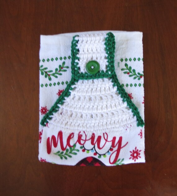Meowy Bright Christmas Towel