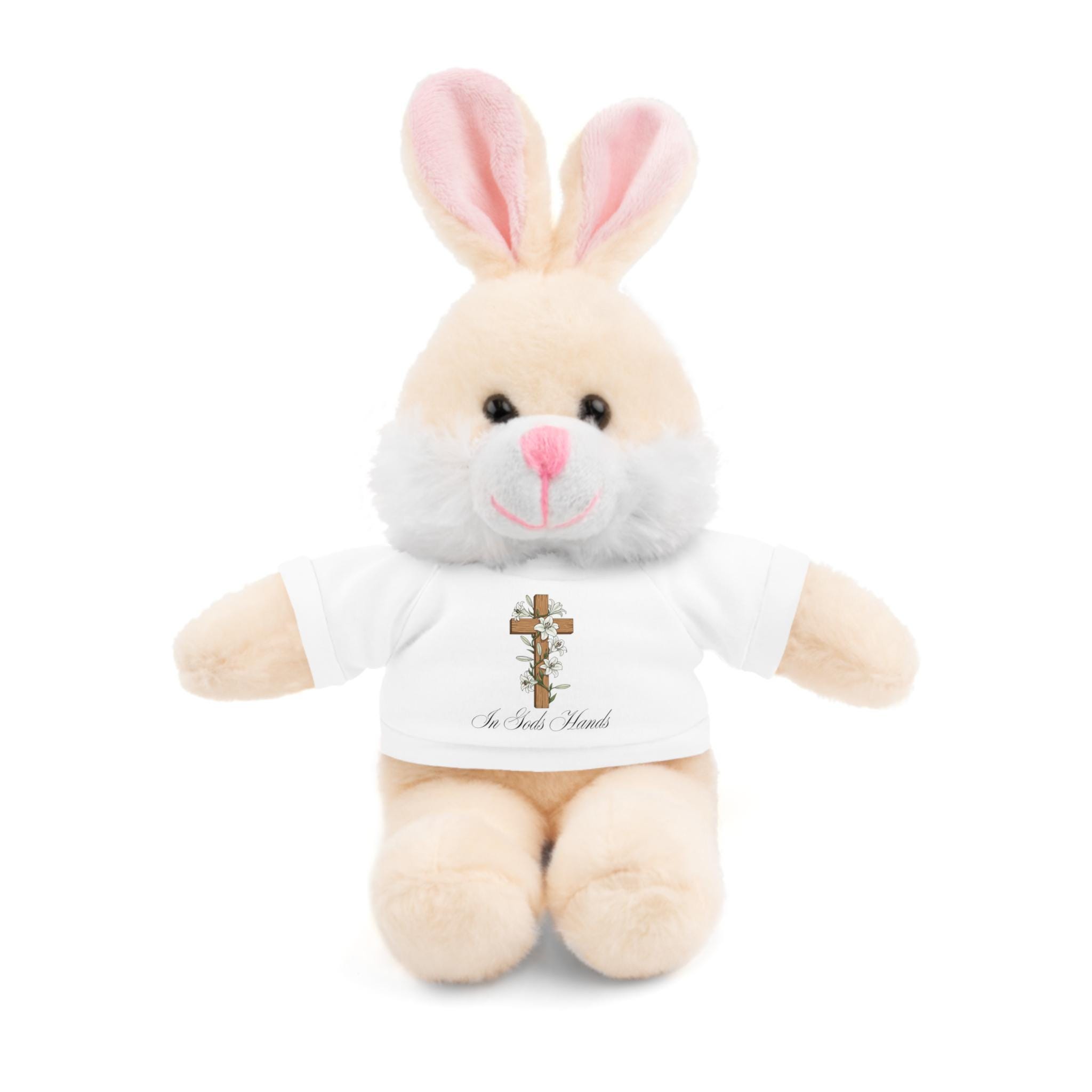 Cross Design Teddy Bear Stuffed Animal | Plush Bear With Tee, Religious ...