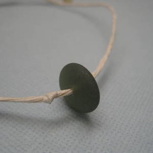 Sea Glass Friendship Bracelet- Real Sea Glass Wish Bracelet- Made from Eco-Friendly Recycled Paper Cord- Adjustable Bracelet