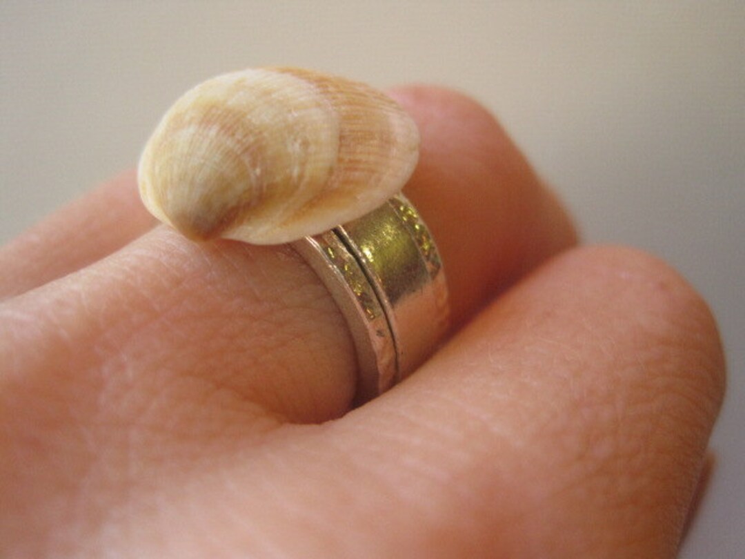 Seashell Ring Set Set of Three Stacking Rings Real Clam Etsy Singapore