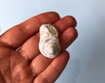 Seashell Pendant- Real Marine Gastropod Shell- Simple Beach Jewelry- North Carolina Beach Souvenir- Unisex
