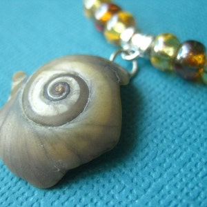 Seashell Necklace Unisex Leather Necklace Real North Carolina Moon Snail Shell Simple Beach Jewelry image 3