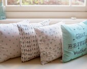 fabric cushion with feather down pad