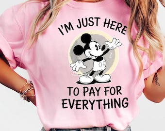 Estou aqui apenas para pagar por tudo relacionado a Mickey PNG, Mickey Disney, Disneyworld, Disneyland (DOWNLOAD DIGITAL)