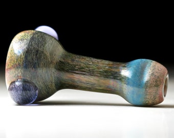 Mini Thick Blown Glass Chillum/ Small Colorful Pipe