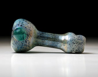 Mini Colorful and Thick Hand Blown Glass Chillum/ Small Pipe