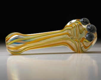Thick and Unique Hand Blown Glass Pipe